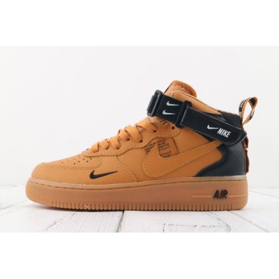 Nike Erkek Air Force 1 Af1 '07 Mid Lv8 Kahverengi / Siyah Kaykay Ayakkabı Türkiye - G1SBM3CM